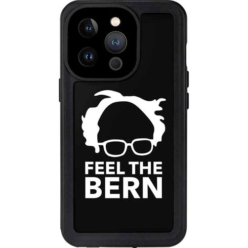 Feel The Bern Outline iPhone 15 Pro Waterproof Case